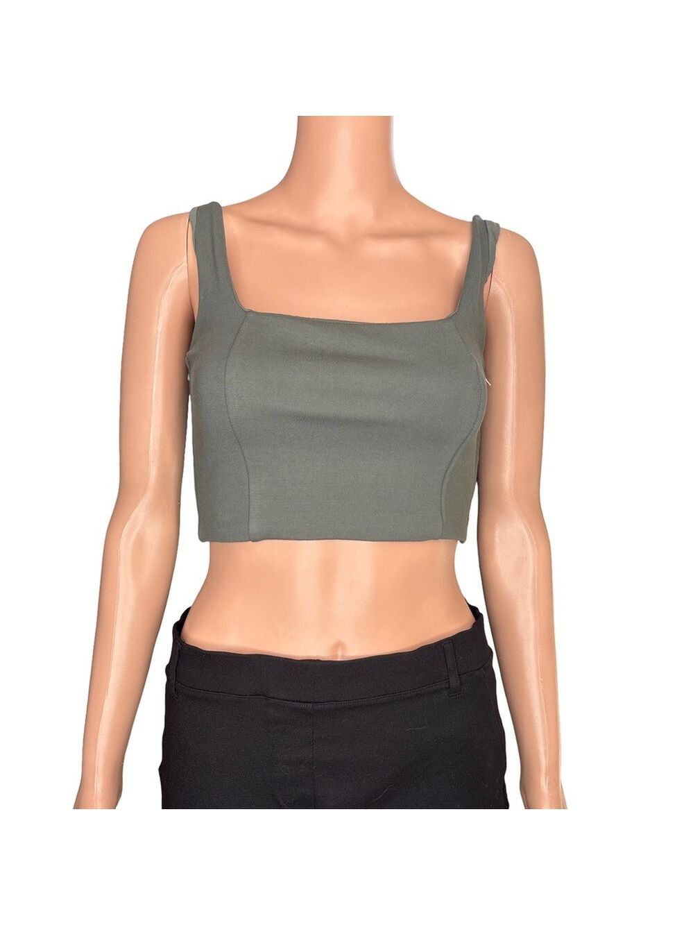 Love Bonito Fia Classic Crop Top in Lotus Green Size 4